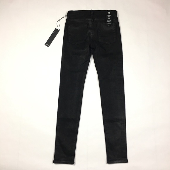 Hudson Nico Coated Denim Mid Rise Skinny Jean - Picture 7 of 8